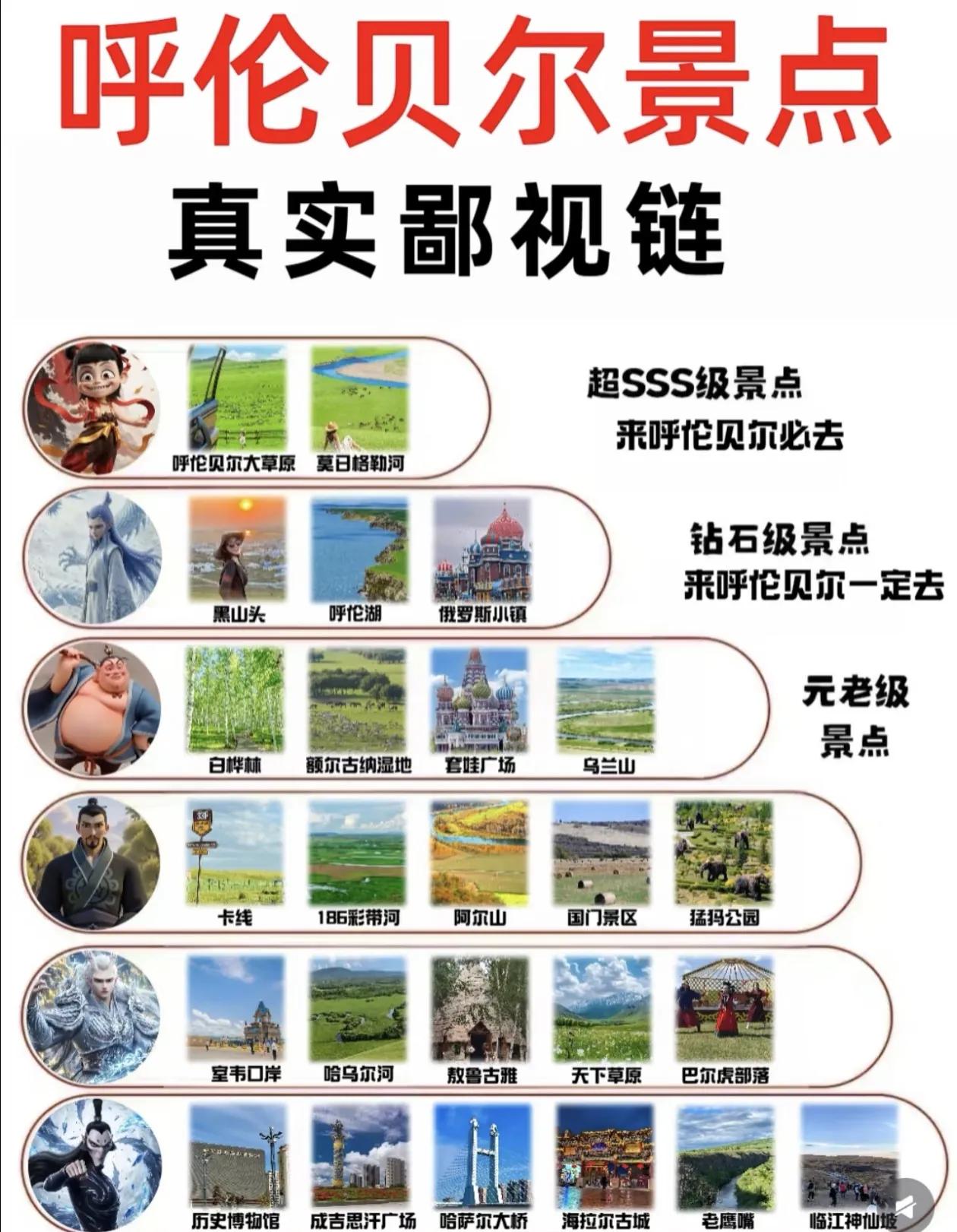 呼伦贝尔旅游景点～排行榜出炉[玫瑰]