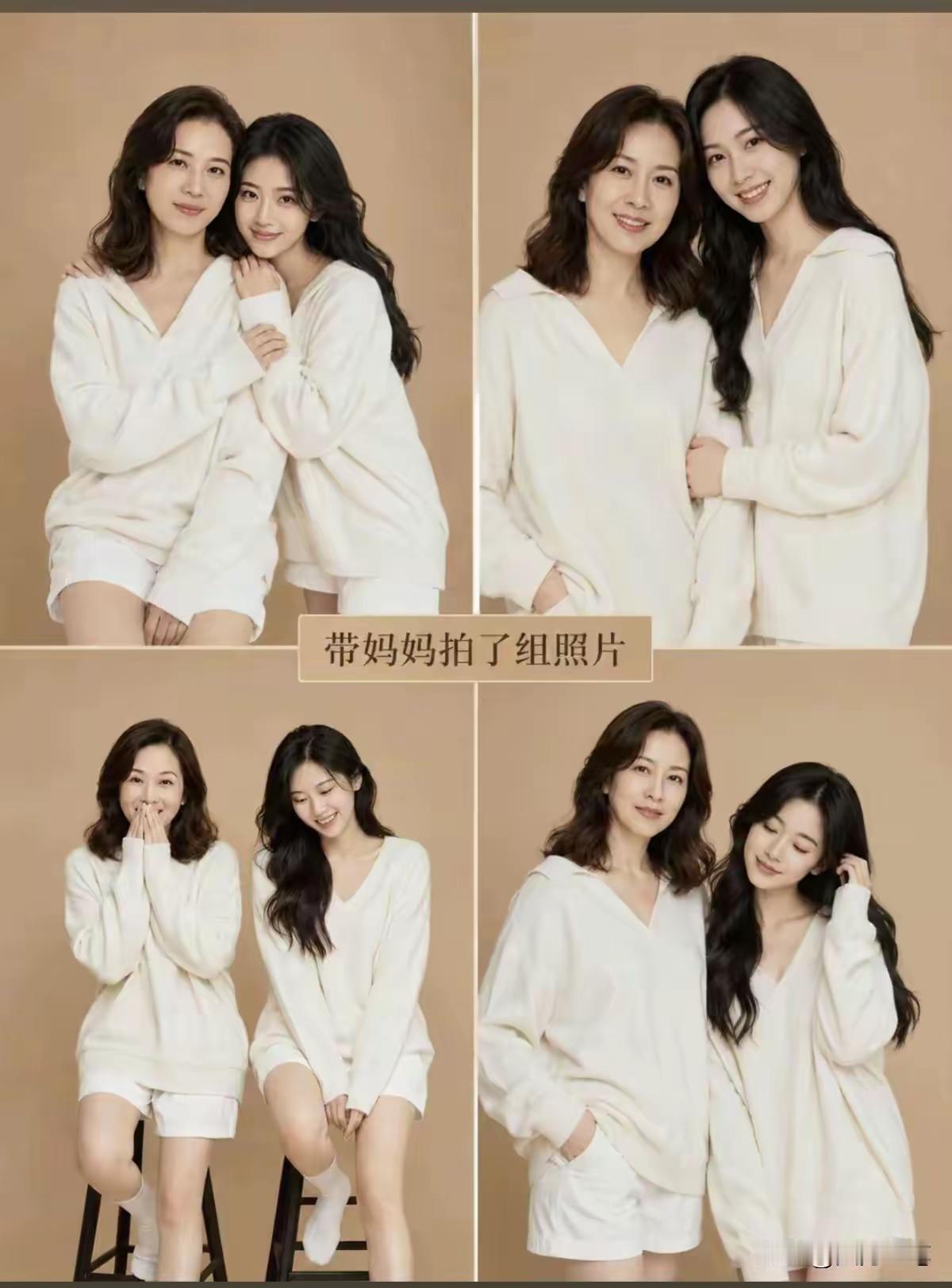 感觉妈妈更有气质，多了一份成熟的美