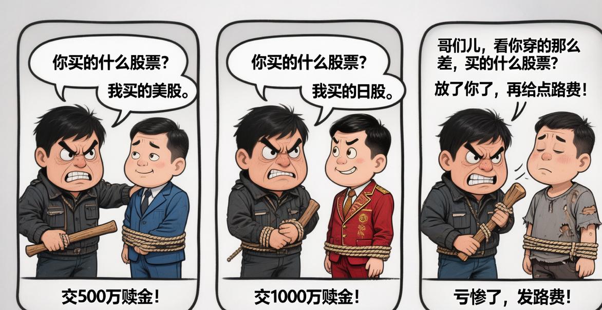 看到一个段子，笑死我了🤣绑匪绑到三个人，其中问第一个，你买的什么股票？第一