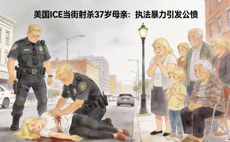 美国移民局街头射杀37岁母亲，冲突事件留下6岁孤儿中年女减肥明尼阿波利斯雪天