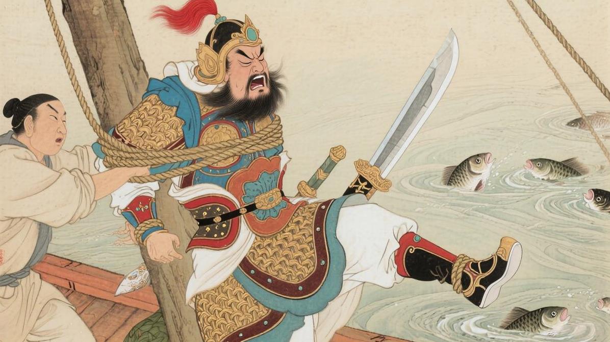 将军怕水有多离谱？坐船时把自己绑在桅杆上，浑身发抖喊“救命”，敌军笑到箭都射歪