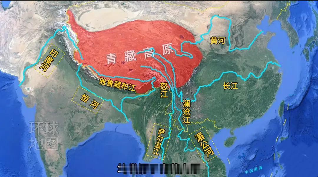 太神奇了！亚洲最重要的六条大河，全都来自同一个