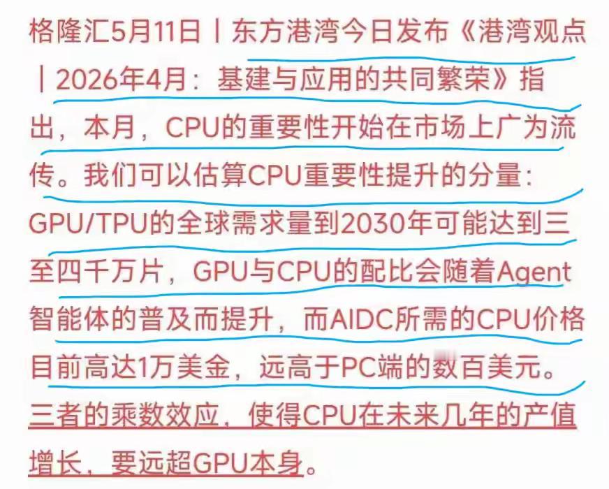 CPU行情熄火了吗？龙头近乎两个跌停。看好时资金蜂拥而至，调整了资金急于割肉，前