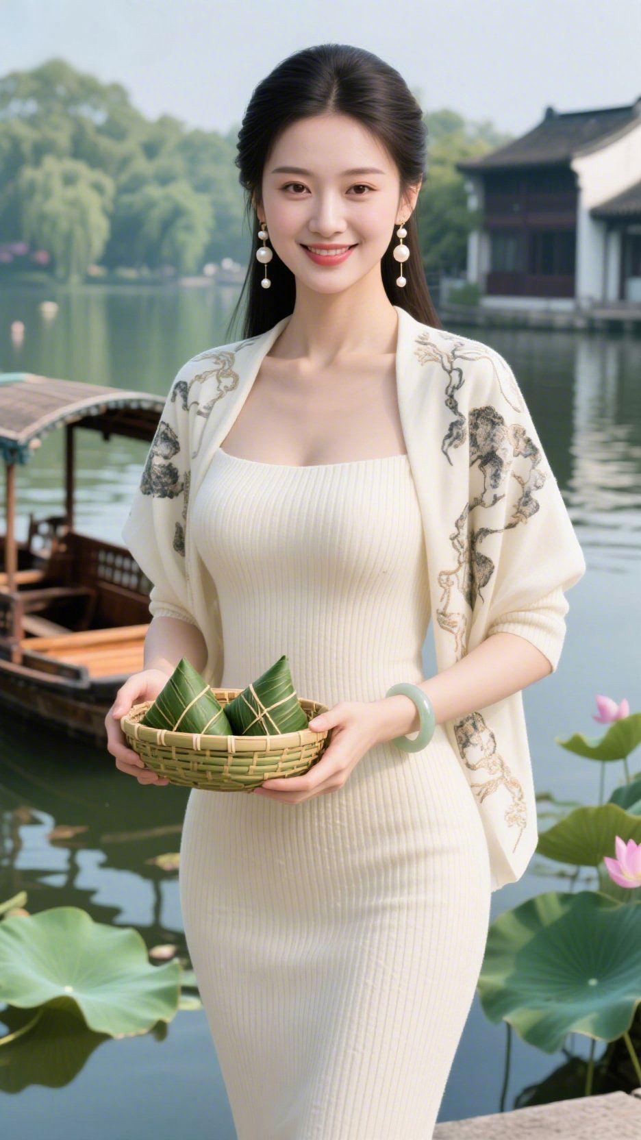 江南端午意江南的端午，浸在一池荷风里。青瓦白墙映着粼粼水波，乌篷船轻倚岸边