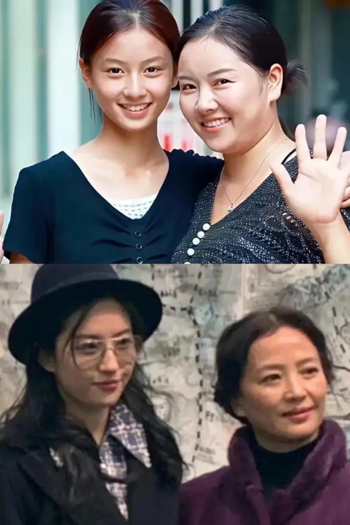 刘亦菲妈有一种，爱红不红，反正我女儿和我都超美的感觉。七七妈有一种，她生这么美，
