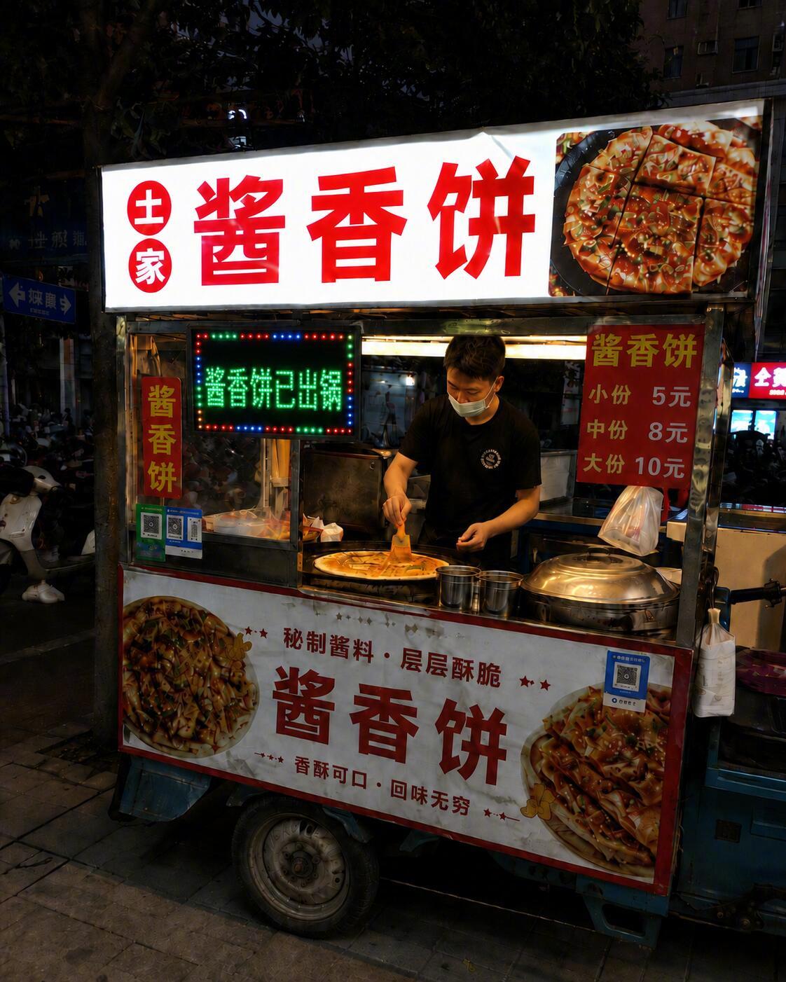 酱香饼摊应该都加块这种提示牌