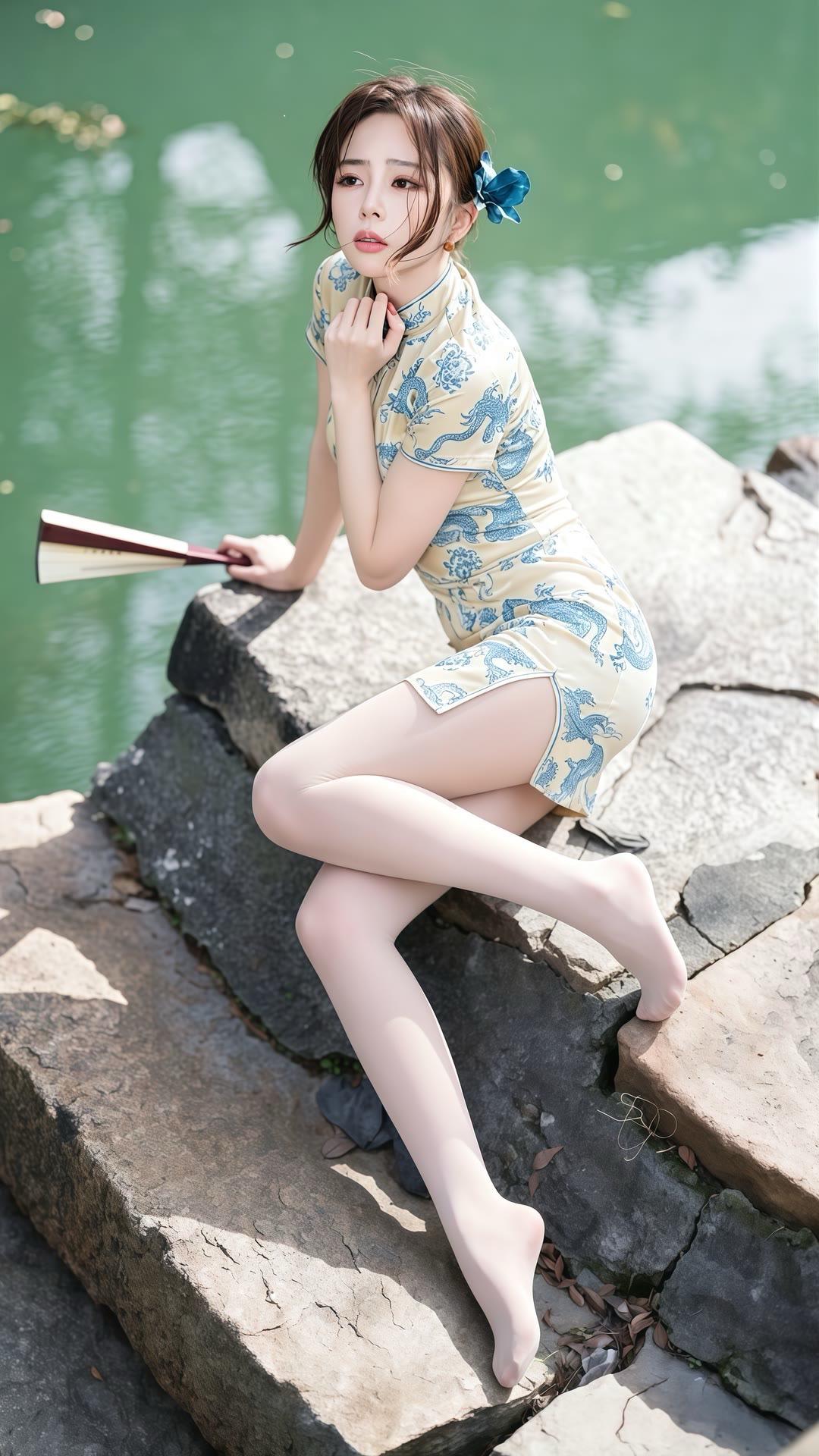 高级感穿搭性感旗袍美人摄影