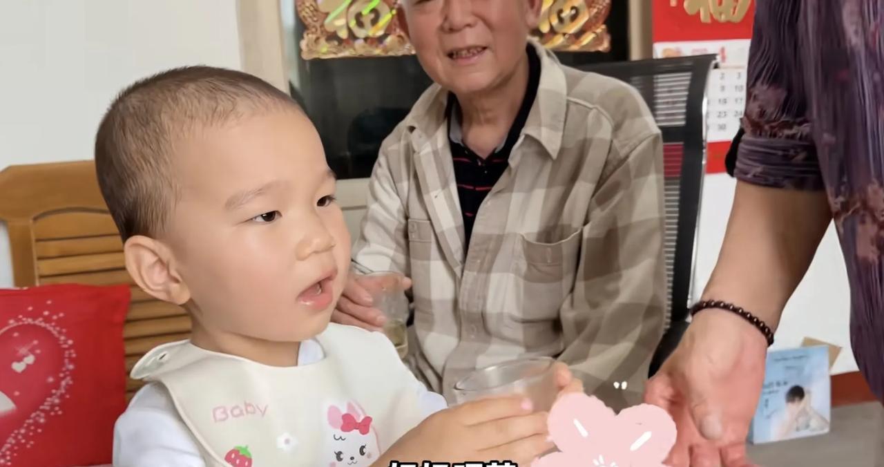 都是洞惊喜的是：两岁半的嘟嘟长本事了，不仅学会了端茶倒水，还会用英语分辨颜色！