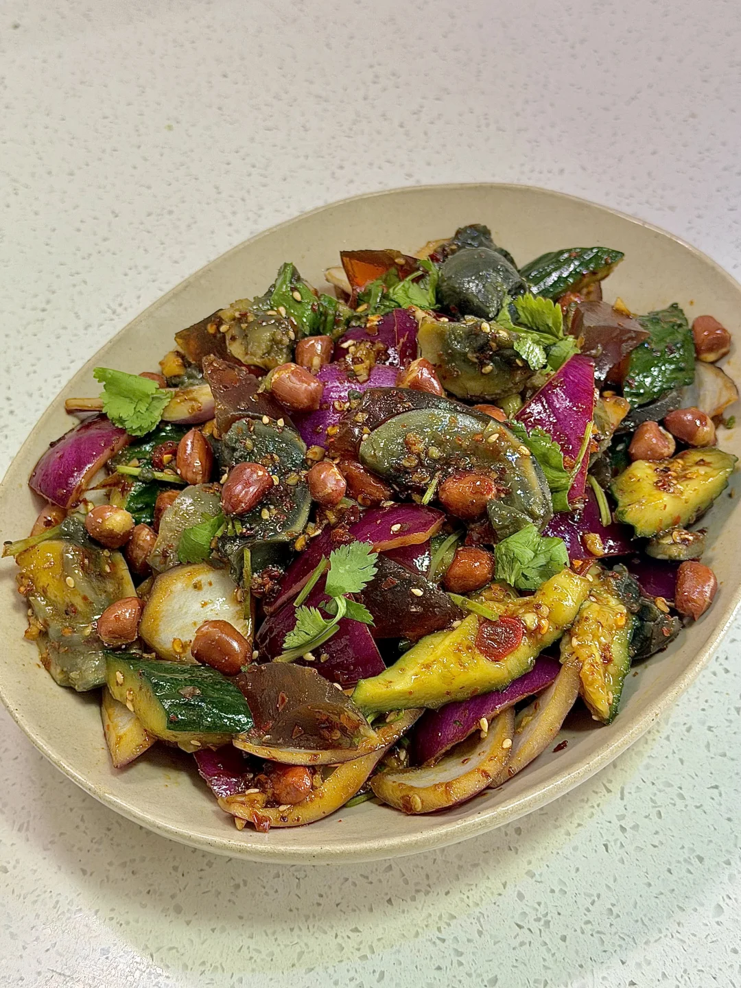 年夜饭的清爽凉菜～凉拌黄瓜皮蛋