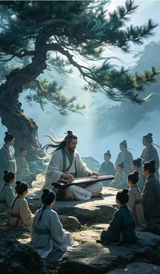 续句诗：一画开天启混沦，弦歌雅乐定人伦。卦成万象文明始，华夏文明始传承。