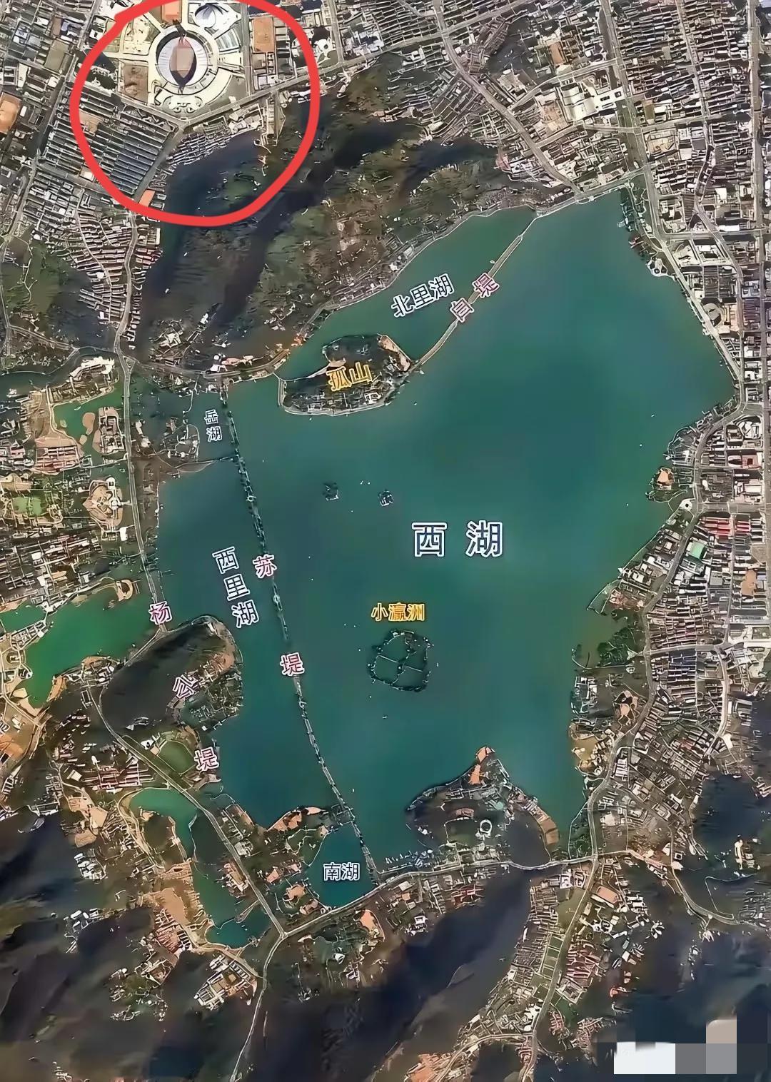 西湖的中心是这里吗？