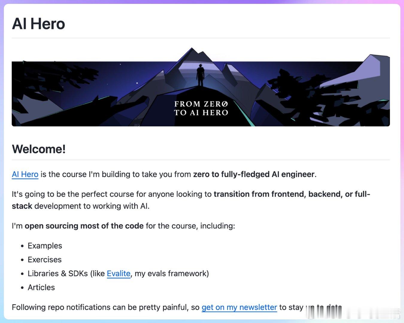 【[352星]AIHero：旨在将学员从零基础提升到全栈AI工程师的开源课