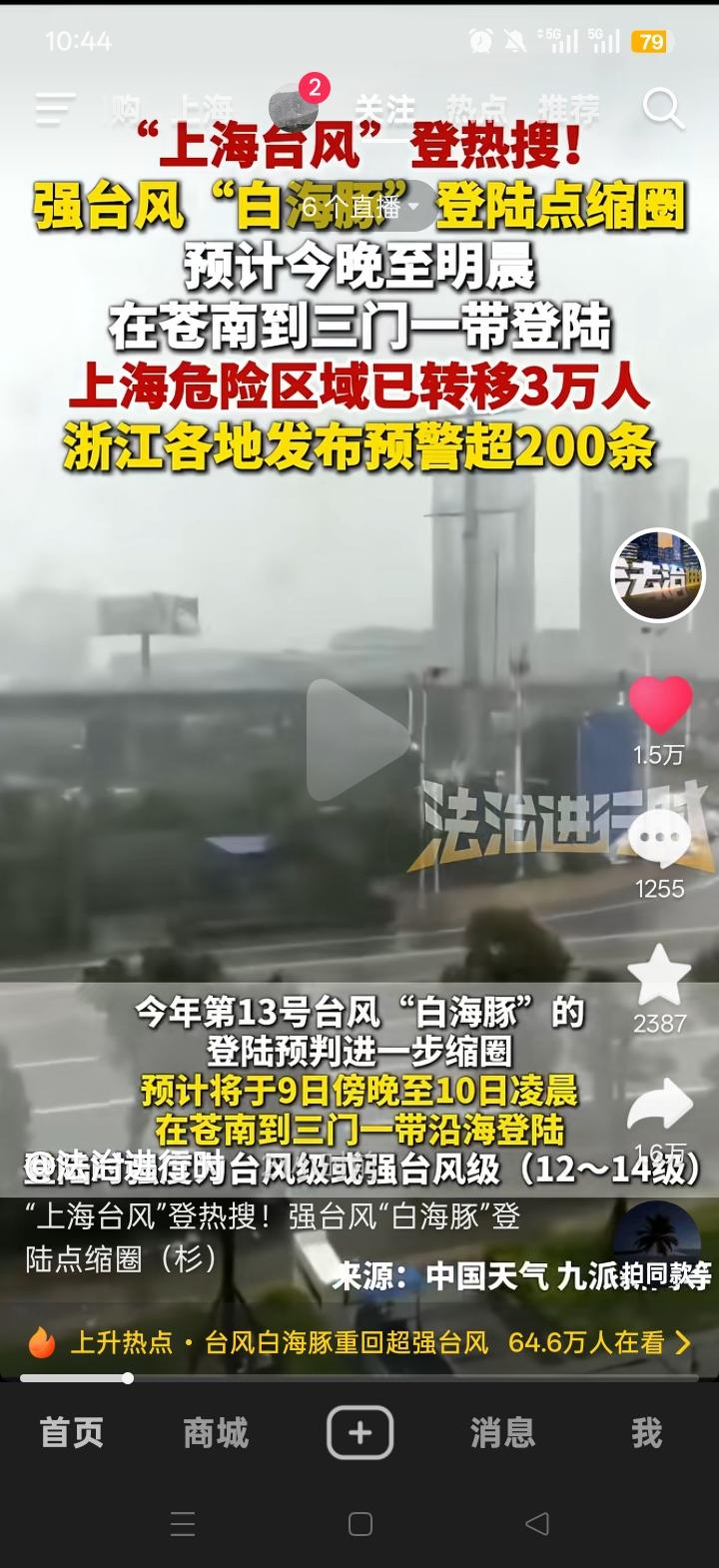上海的这场雨，下得人心惶惶，全是第13号台风“白海豚”惹的祸。9号，“上海台风”