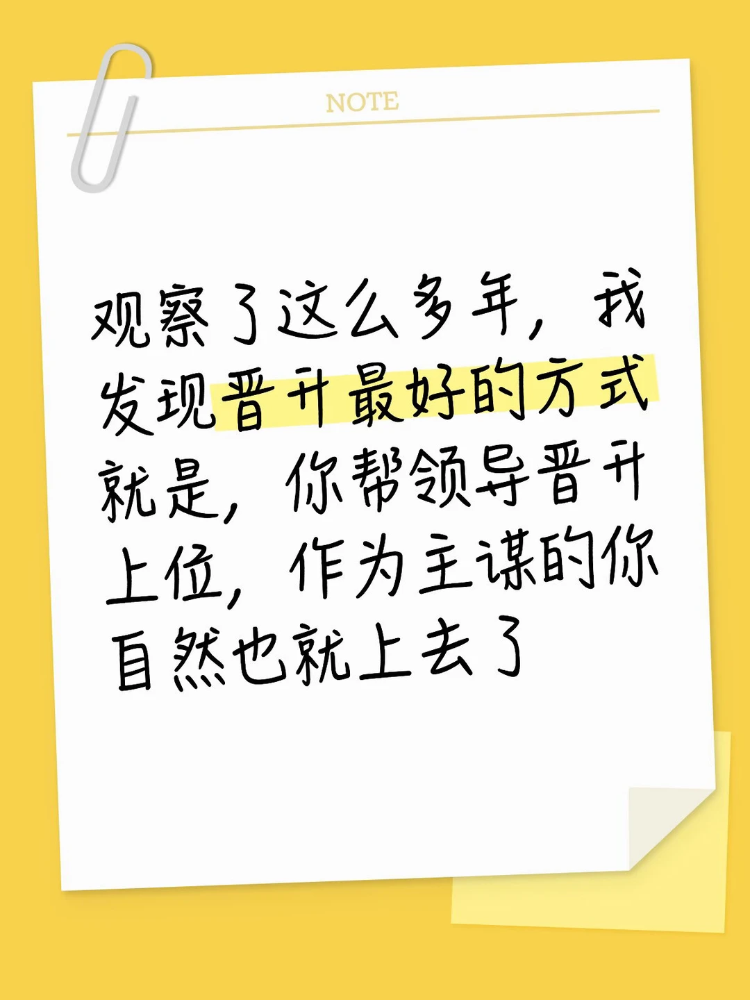 如何有效把自己的领导推上位🤨