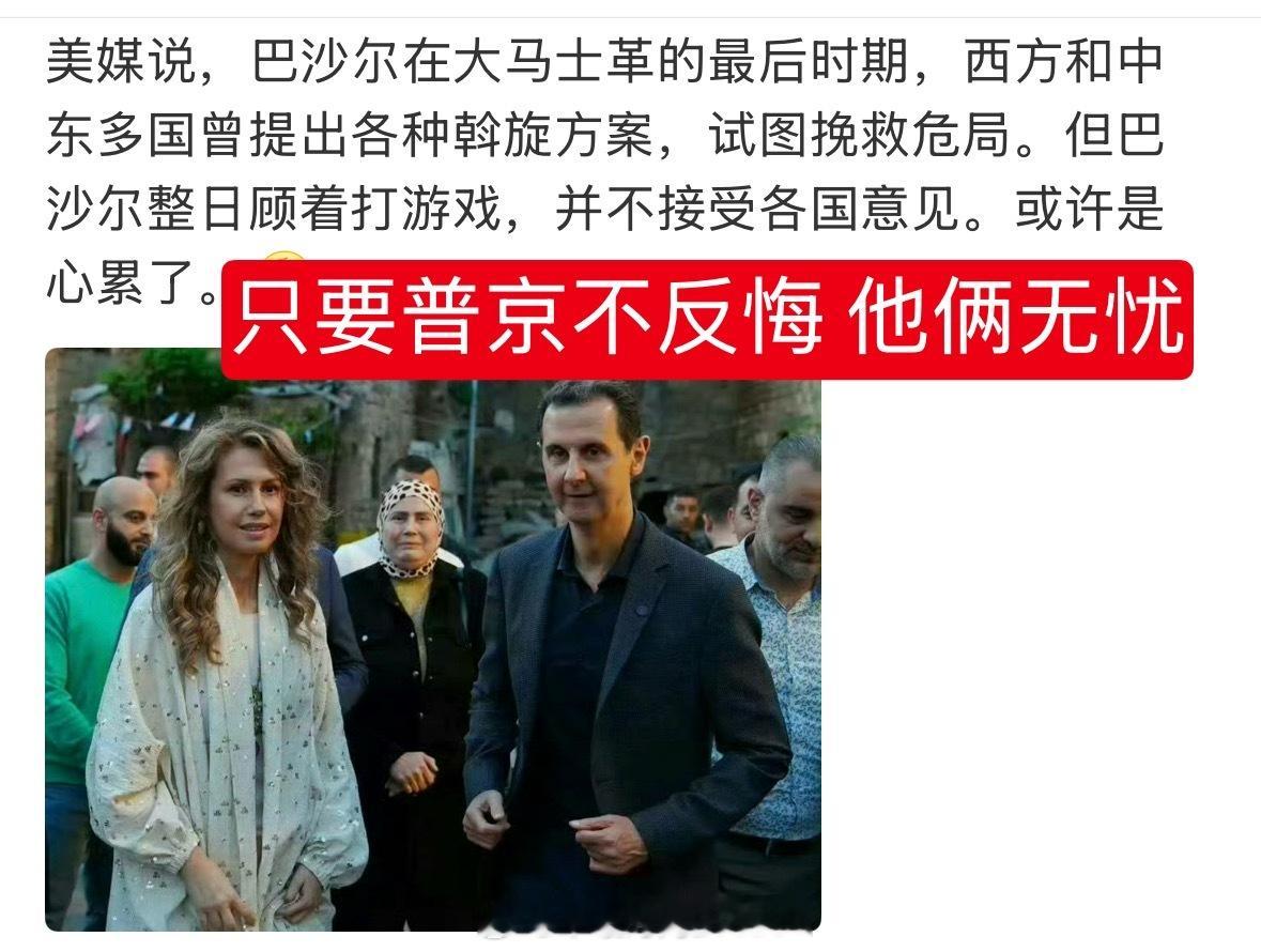 普京铁腕罩着，谁都不敢拔他俩一根寒毛。