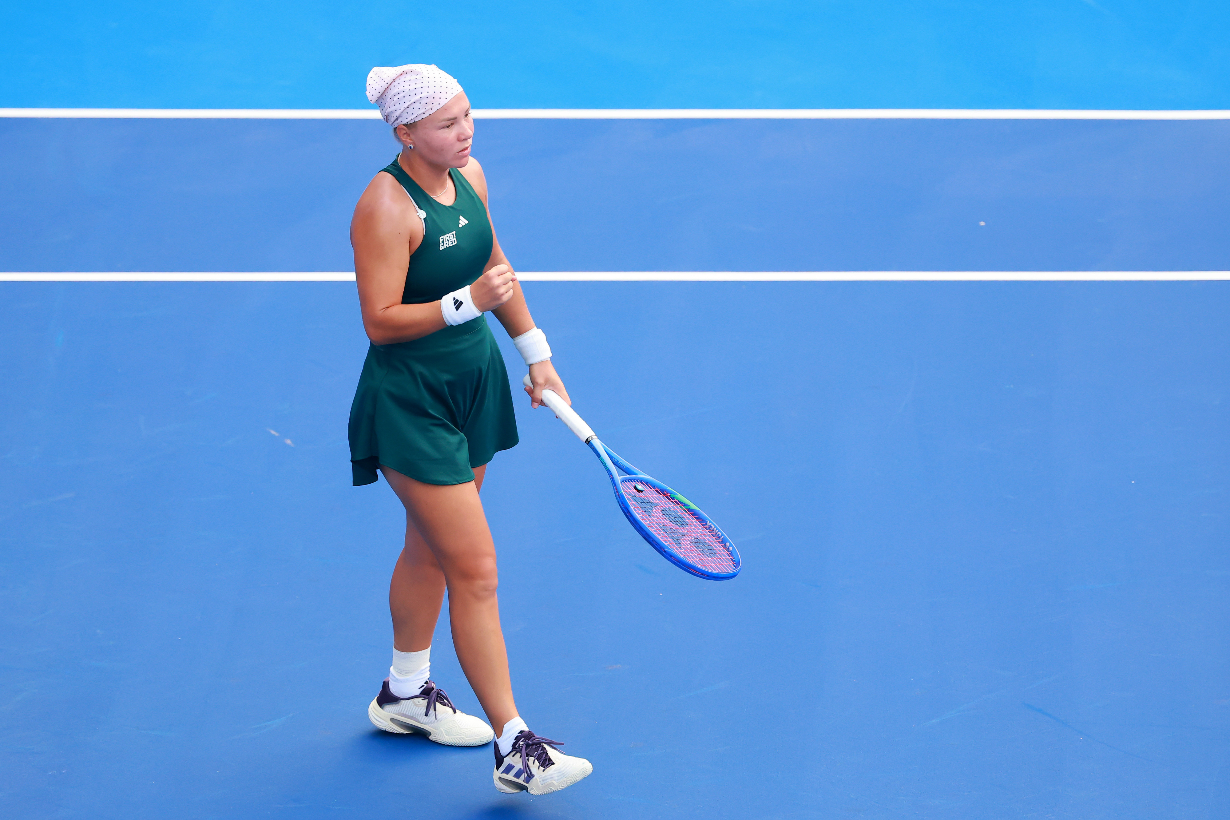 施耐德赛季首进决赛✅WTA500蒙特雷站半决赛，3号种子施耐德以6-37-6(