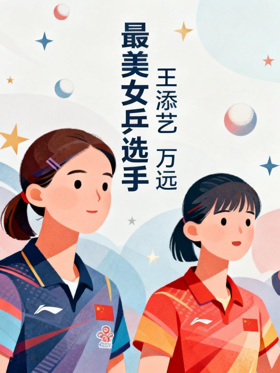 要说最美女乒选手，我首推王添艺。她堪称女乒大美女，在颜值这块排第一没啥异议。她不