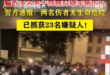 现在山东临沂警方愁麻了​一下抓到二十三个暴力砸车打人的小年轻。处理他们成了