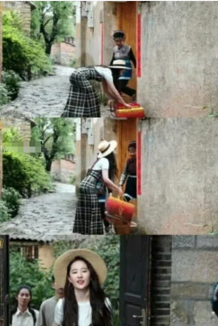 刘亦菲教我们：弯腰拿东西不要弯腰，要屈髋，自然养成好的仪态蹲下去都不会驼背！​