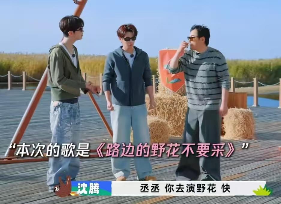 沈腾和范丞丞在一队猜词《路边的野花不要采》，沈腾让范丞丞去演野花！沈腾：“丞丞