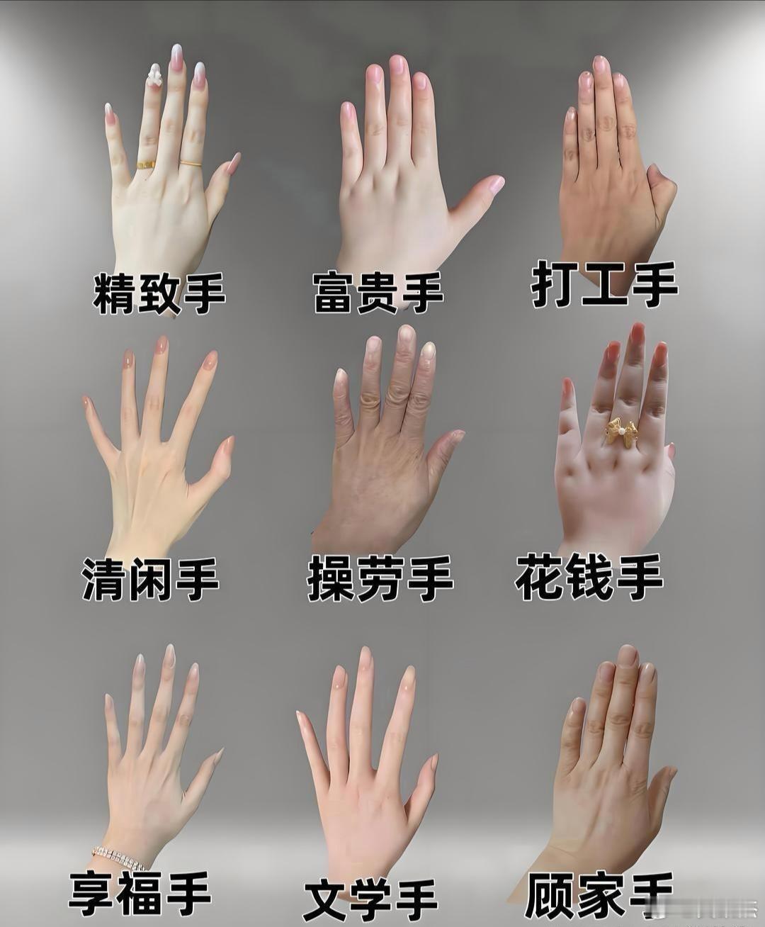 你是什么手？对比一下吧！