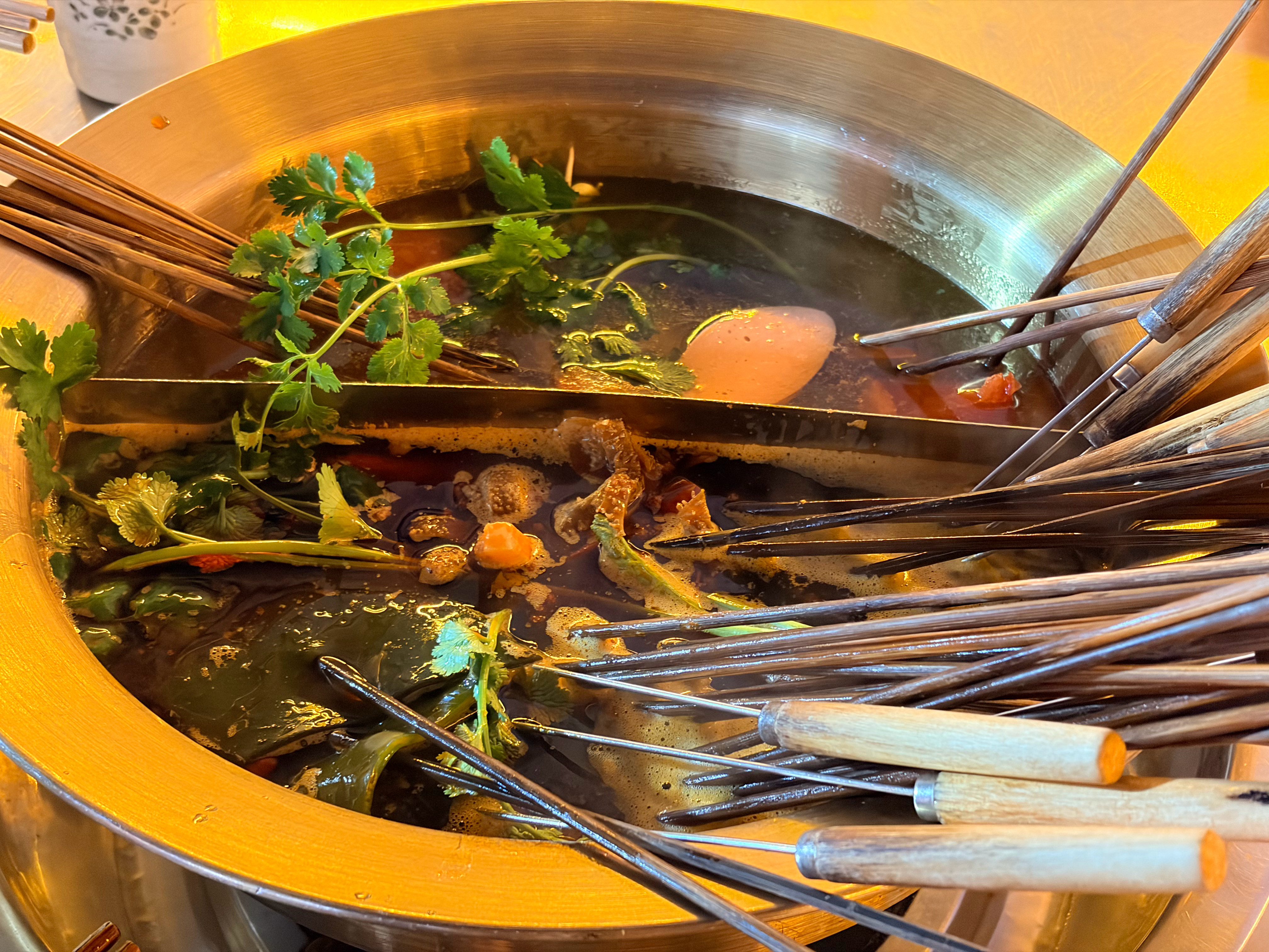 今天的工作餐有点硬。