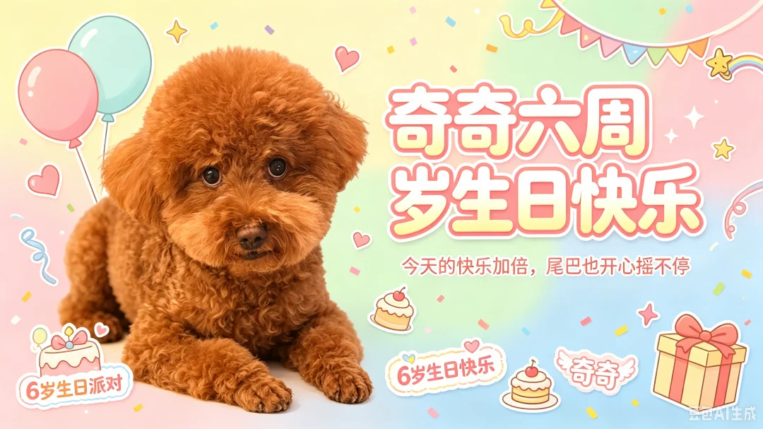 🎉奇奇今天6岁啦！
