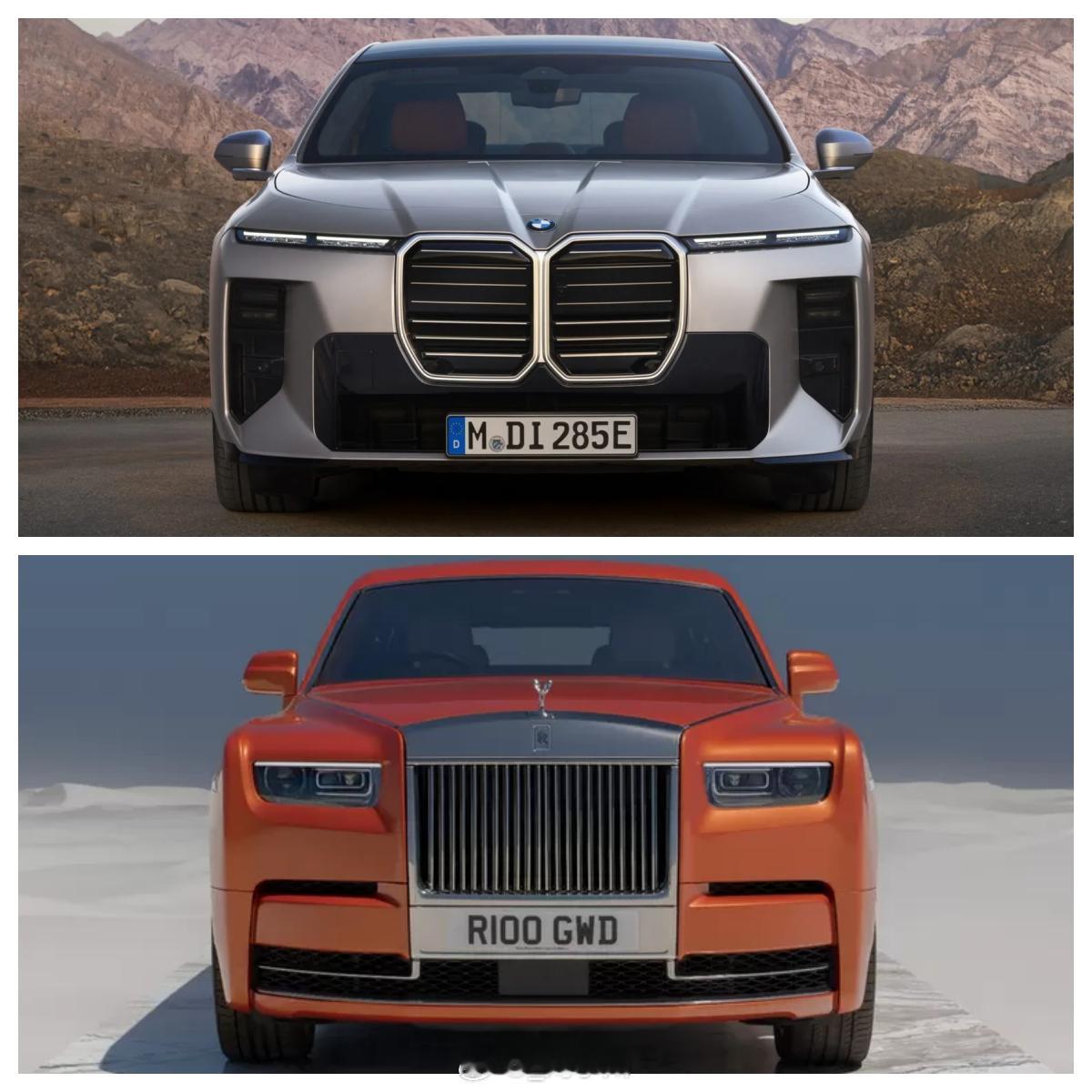 中期改款宝马7系设计解读整个新款宝马7系都更方正了，尤其是前脸，属于极致方正化