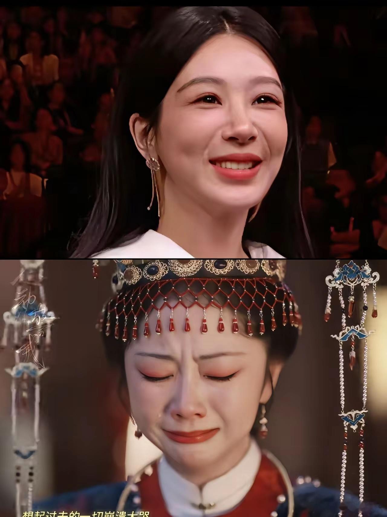 看了这张对比图，真是庆幸，幸好兰香是让谭松韵来演，不然以杨紫如今的脸，还真不能演