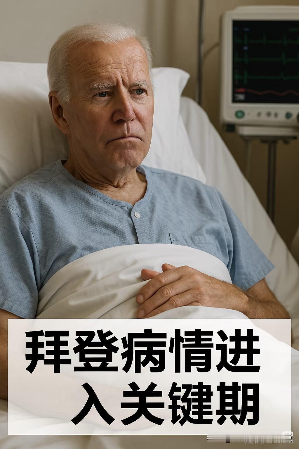 82岁的拜登健康状况真是让人揪心。今年5月他被诊断患有侵袭性前列腺癌，且癌症已扩