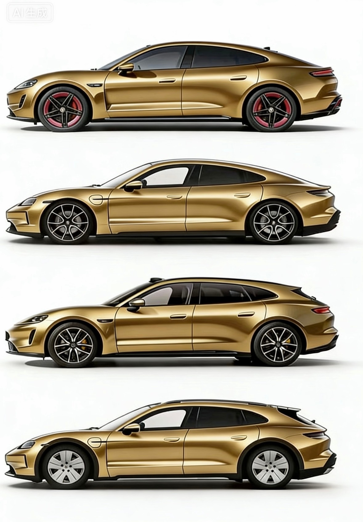 群里刚看到这张图，从1到4，大家觉得哪台最漂亮呢？