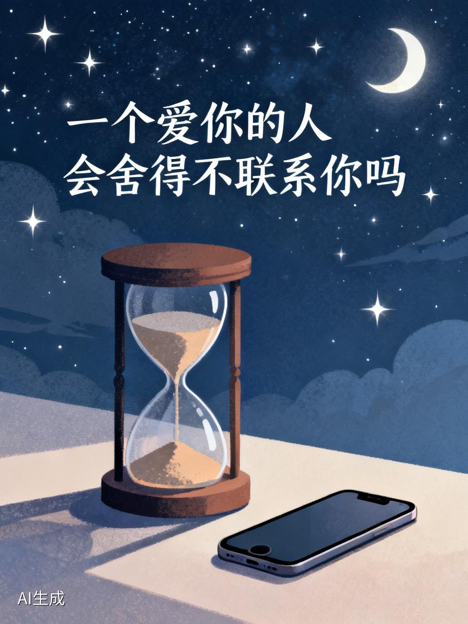 深夜刷朋友圈，看到有人发“一个爱你的人会舍得不联系你吗”，评论区众说纷纭。有人认