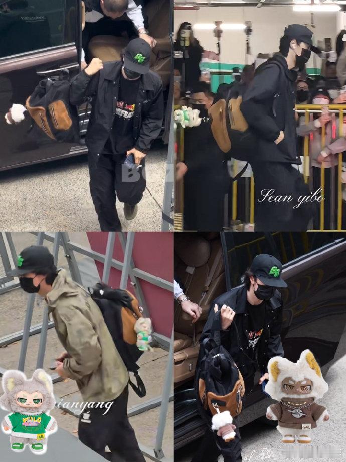 王一博走哪都挂着小嗷小嗷成功霸占王一博，成了专属搭子！上班下班都贴身带着，换着花