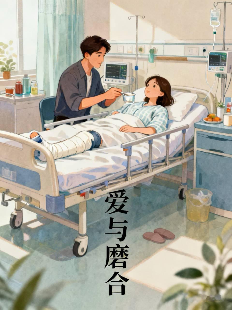 隔壁床阿姨骨折住院，她丈夫天天来，雷打不动。可人一来，阿姨就上火。这老哥自己