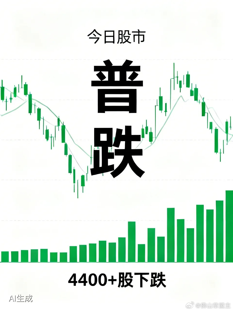 假行情？假股票？今日个股又是普跌绿油油高达4400多股下跌，这是什么情况？散户太