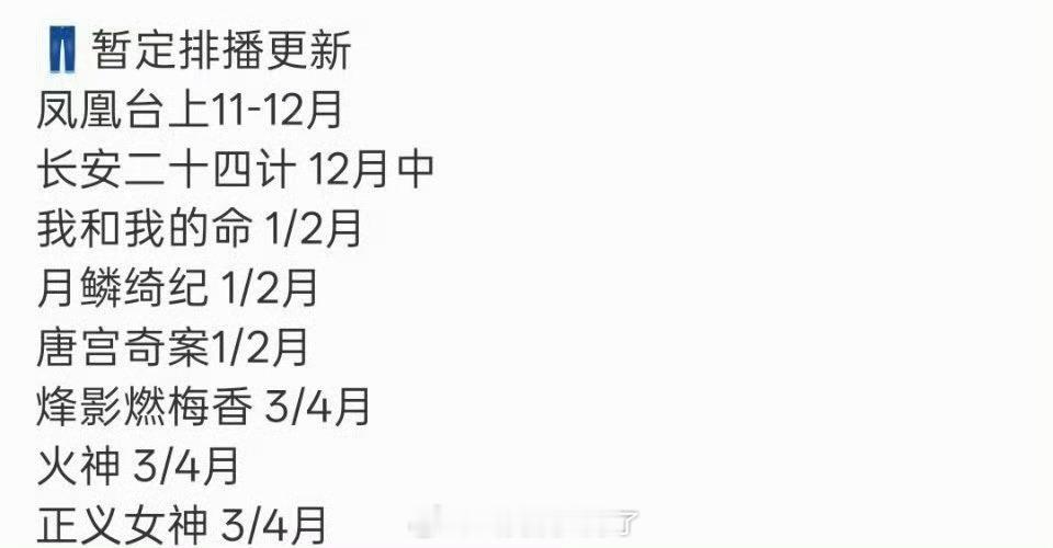 网传成毅的《长安二十四计》排播12月中，大家看好这部剧吗？​​​