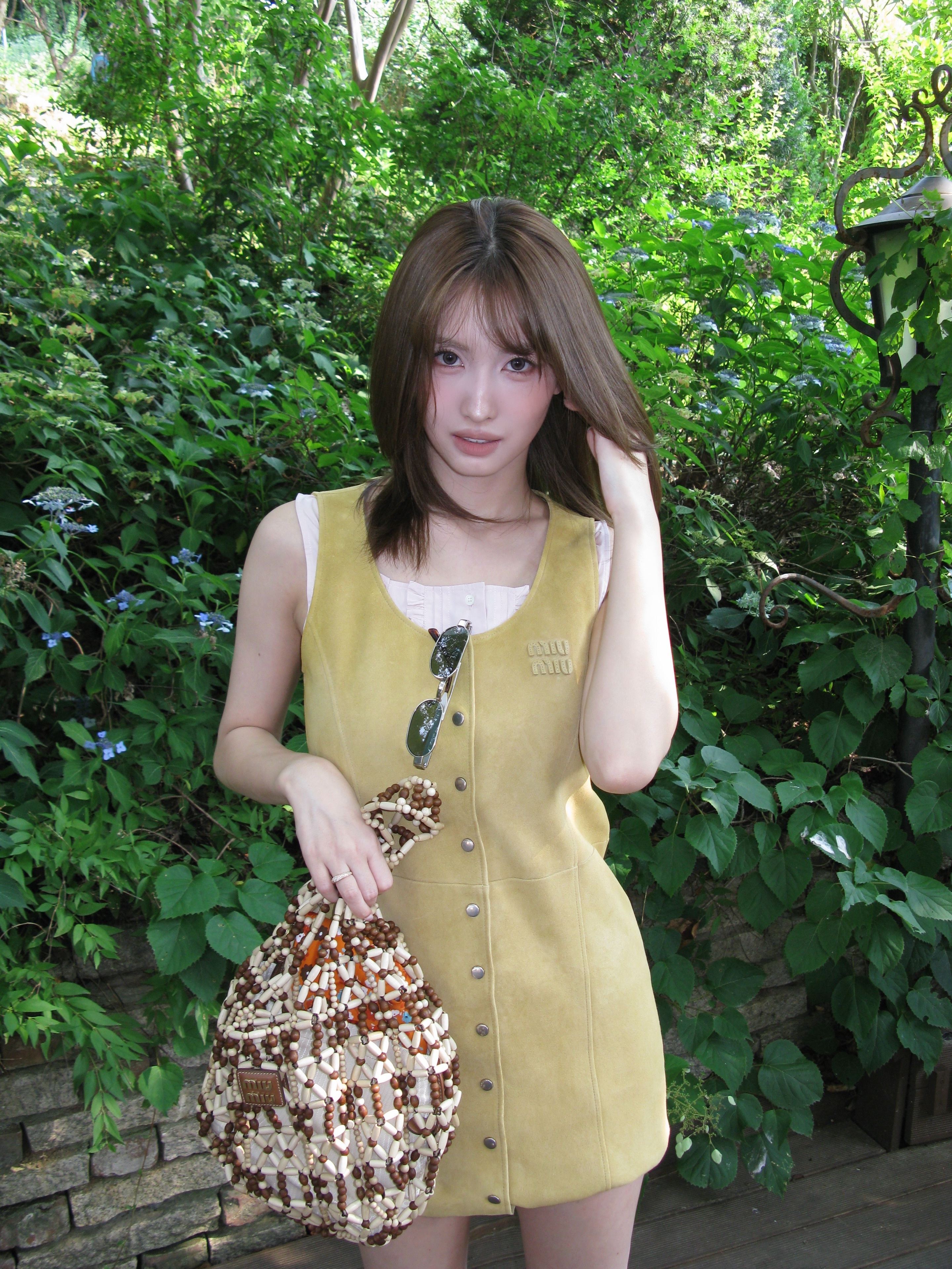 平井桃xMiuMiu夏日系列宣传图，柠檬味的MOMO🍋～