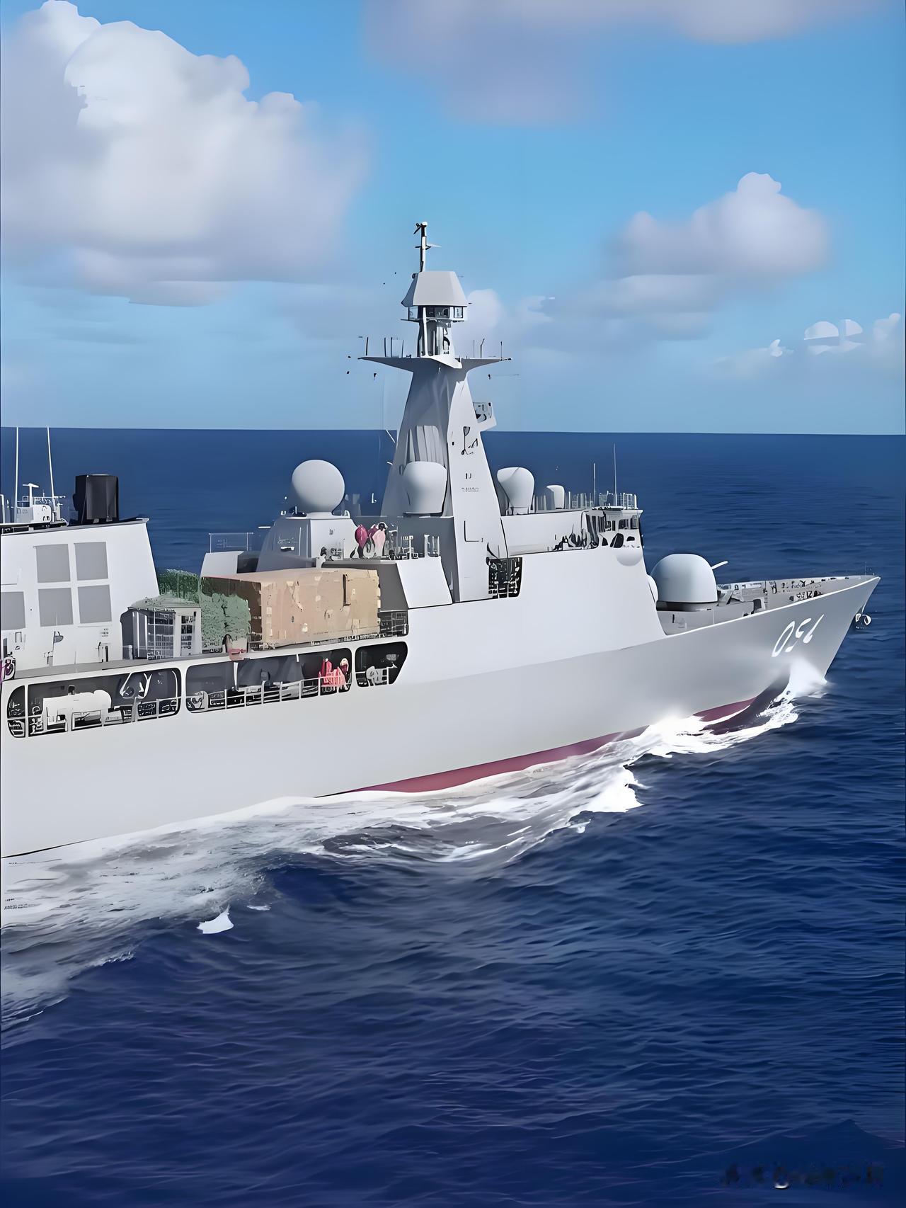 最新批次054A护卫舰，三大方面实现升级!1，主炮升级至100毫米，火力覆盖半