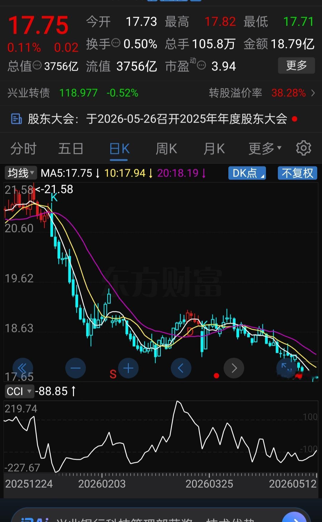净资产39.34元，股价才17元左右！这家公司太狠了，每年白送6%利息，你敢信吗