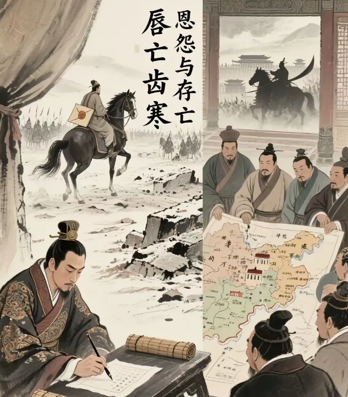 南宋开始联蒙灭金后，金哀宗派人给宋理宗捎去口信，大致的意思是，南宋太辜负朕了，我