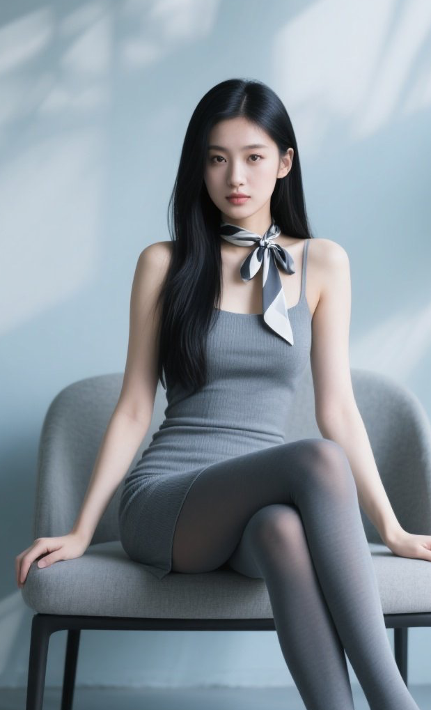 娇俏佳人黑丝配，步步生香勾魂技