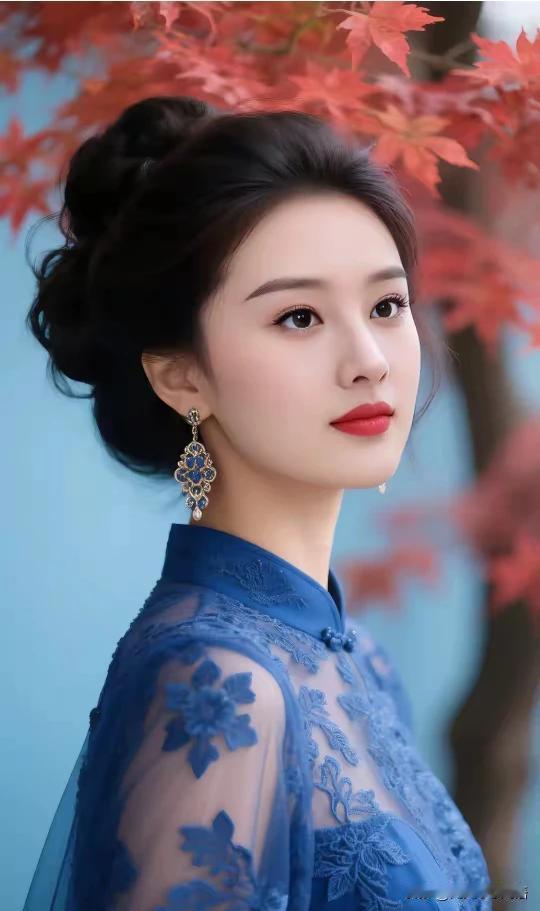 人间最美是金秋，枫叶少女岁月稠。