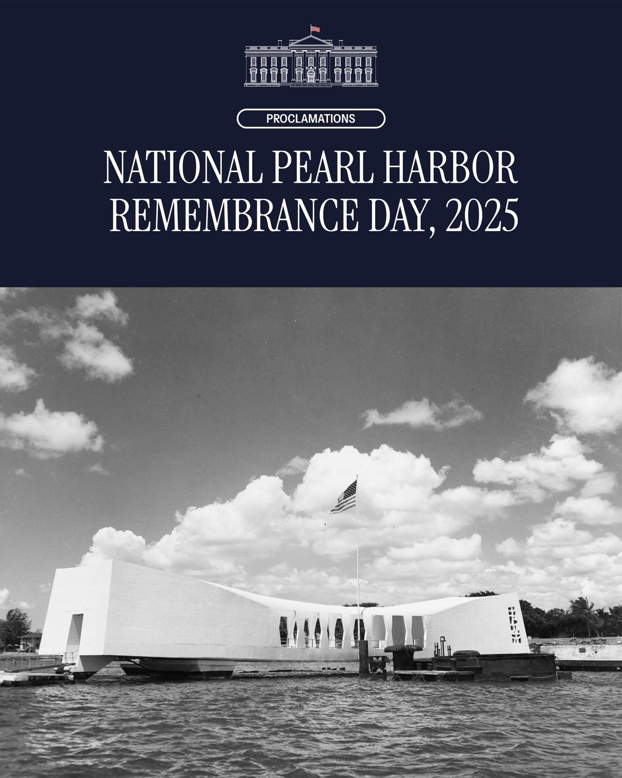 12月7日美国珍珠港偷袭纪念日，白宫发文称：美国必须保持警惕，随时准备击败任何对