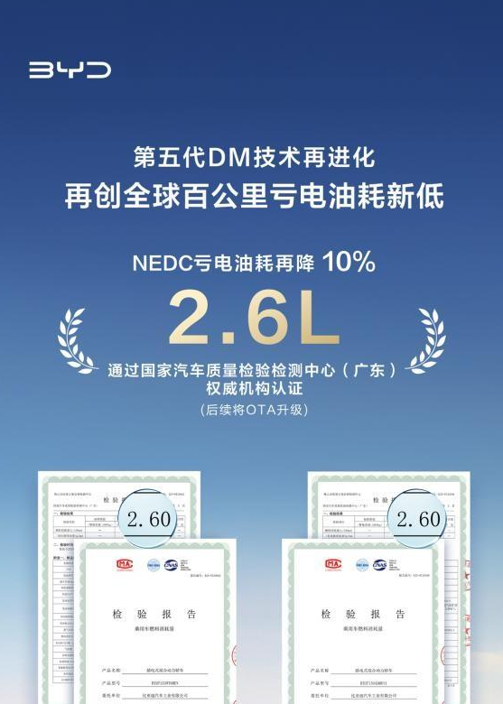 比亚迪把亏电油耗从2.9升砍到2.6升，只用三个月，靠的不是发动机变大，而是把发