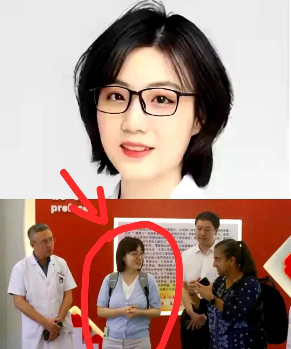看到谷潇雅谷医生这张生活照片，我心里暗暗鄙夷：不是因为谷医生长得和工作照片不太