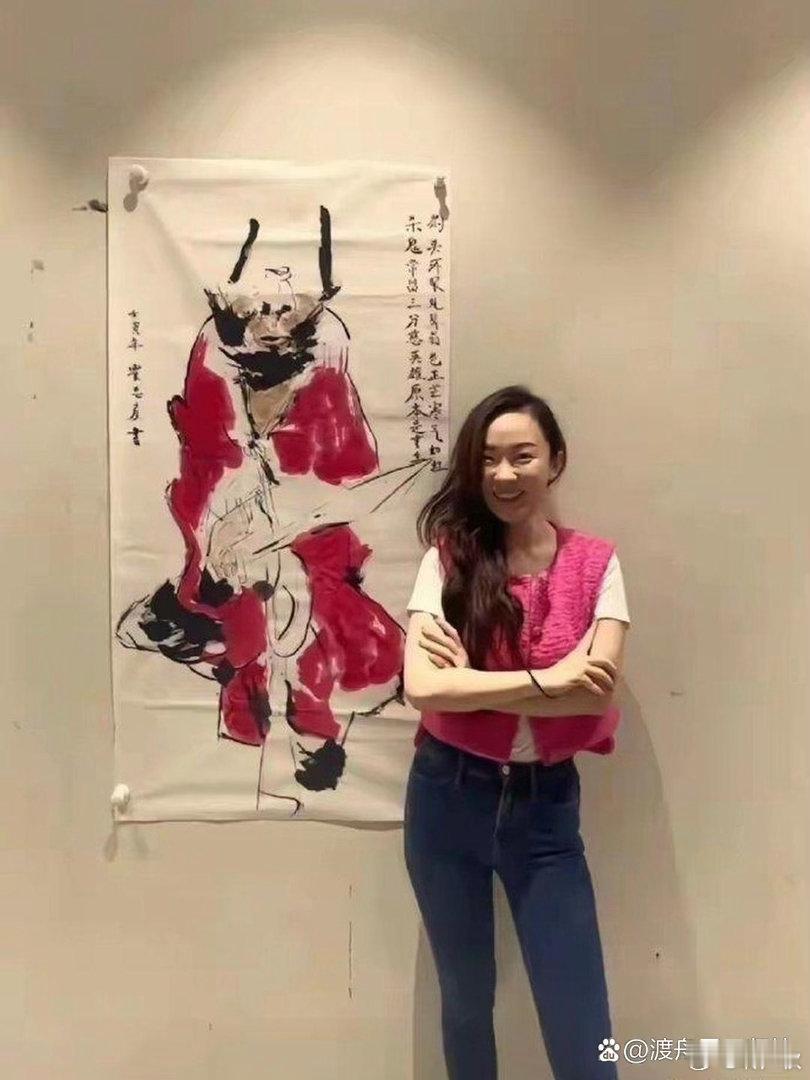 霍思燕画画的本事，真的可以跟王诗龄比一比了​​​