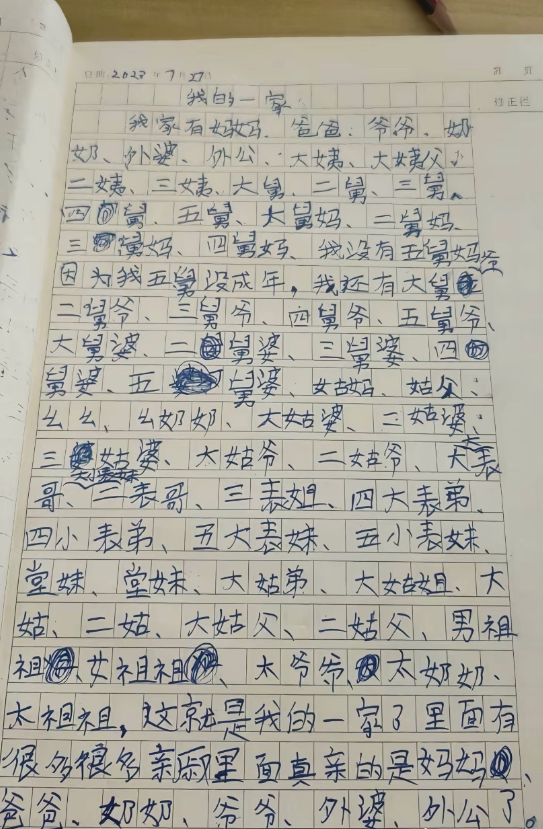 小学生凑字数有的是力气和手段