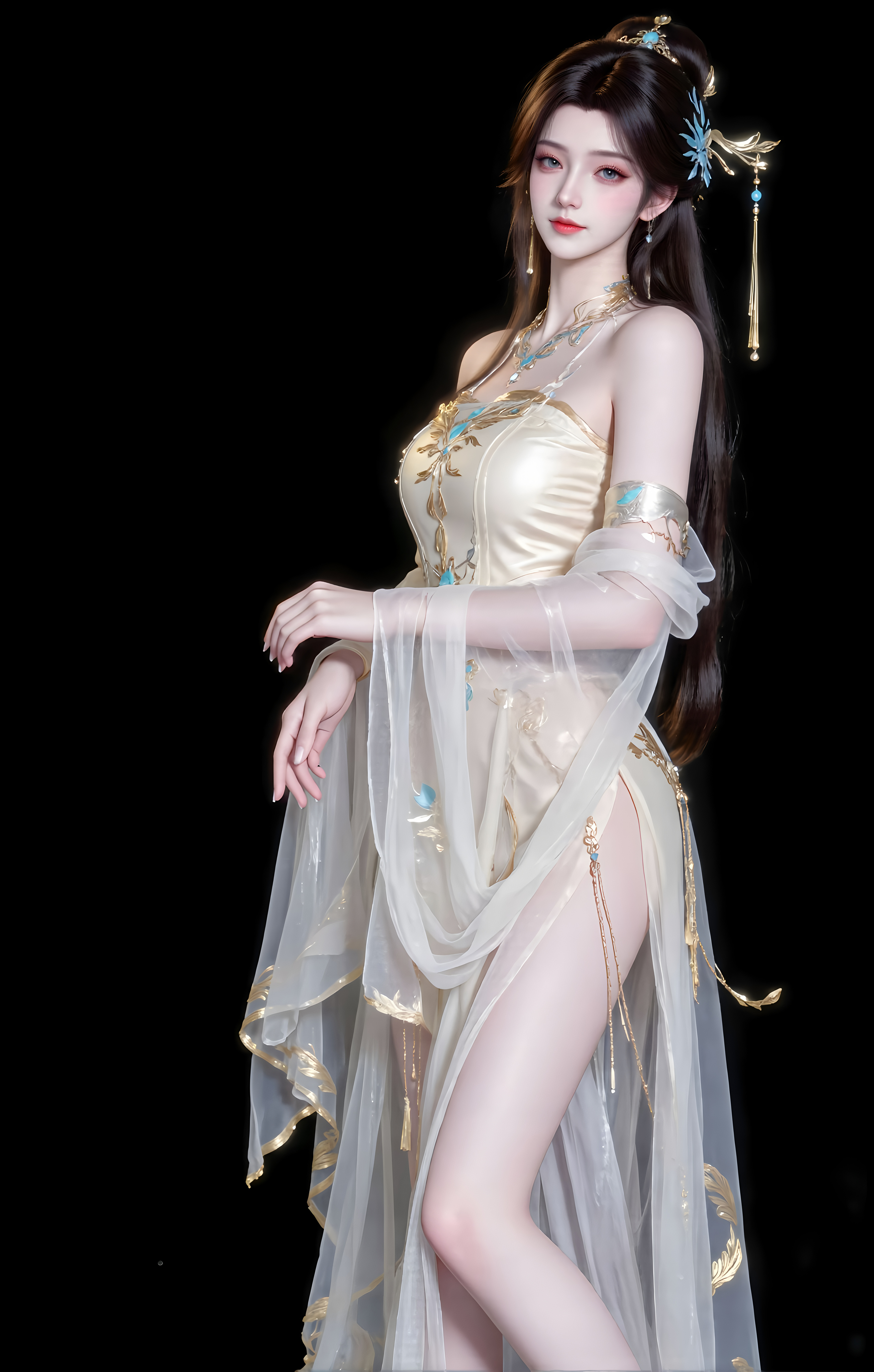 国漫遮天安妙依AI壁纸：拒绝依附他人，坚持自身修行之路，远走西漠修佛以斩断尘