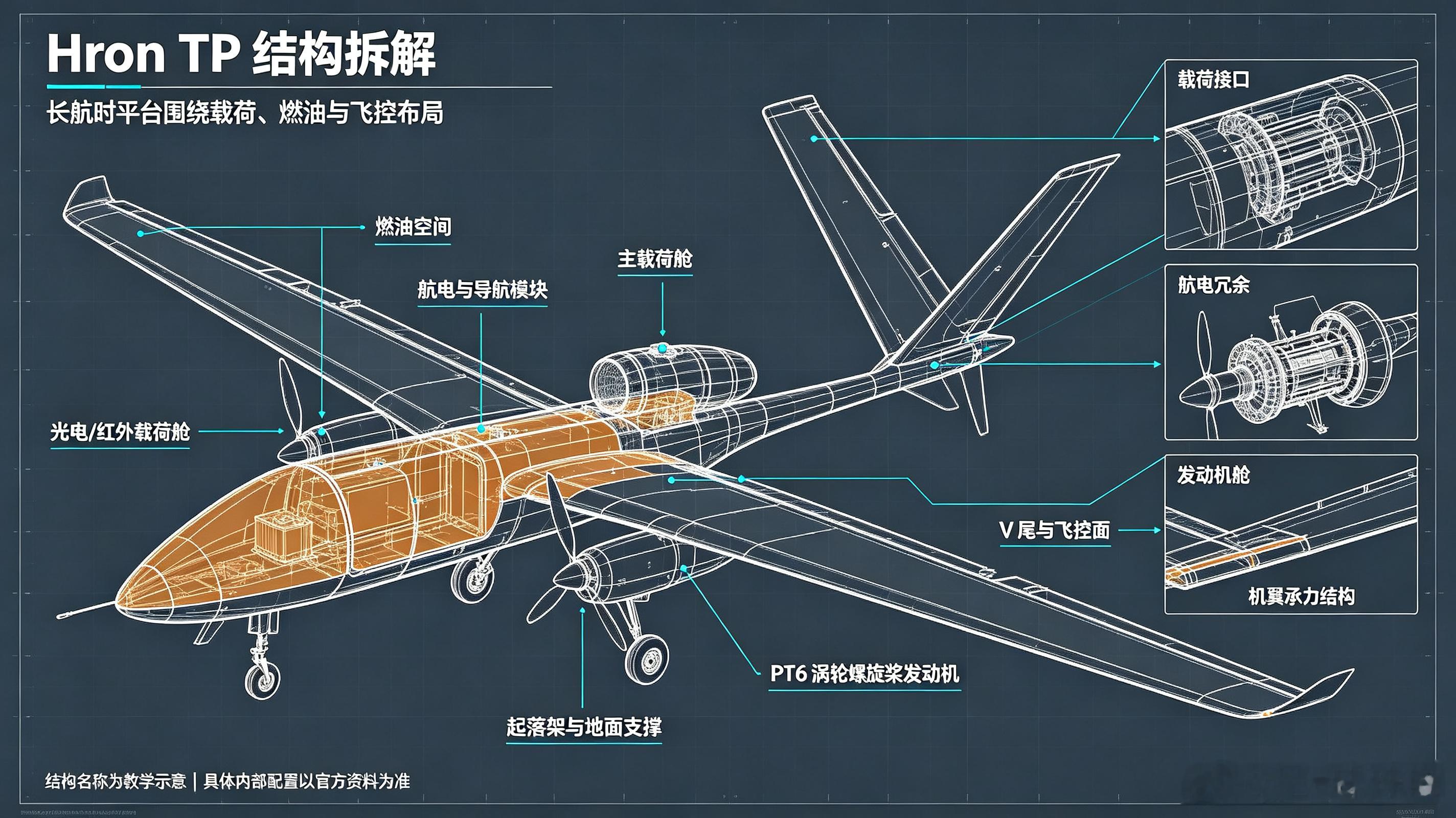 苍鹭TP是以色列IAI航空工业公司研发的中空大型长航时无人机，是以军远程持久侦察的核心空中平台，适配