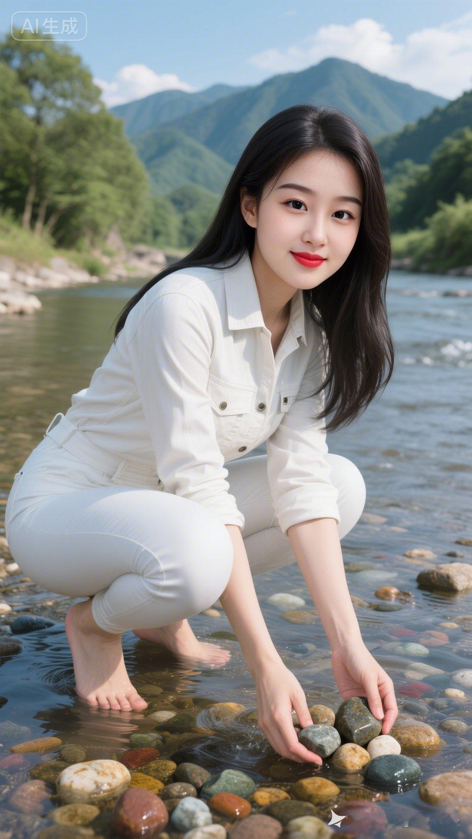 在山间溪边，与自然亲密接触，感受生活的宁静与美好。